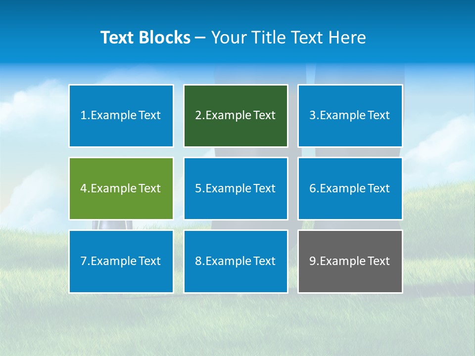 Small Outdoor Person PowerPoint Template