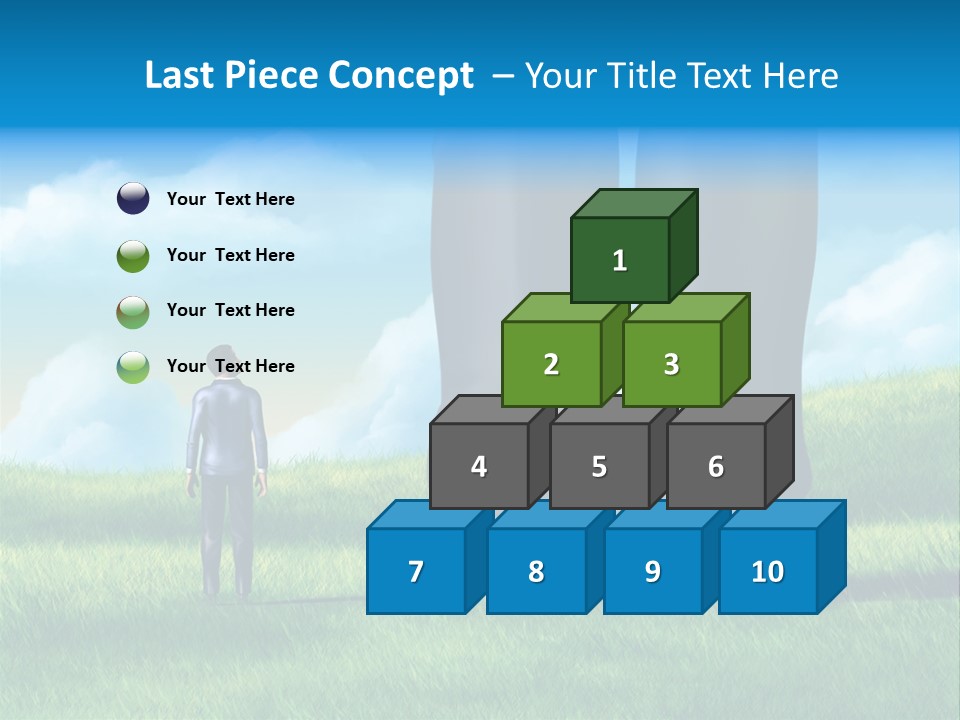 Small Outdoor Person PowerPoint Template