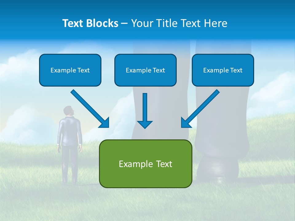 Small Outdoor Person PowerPoint Template