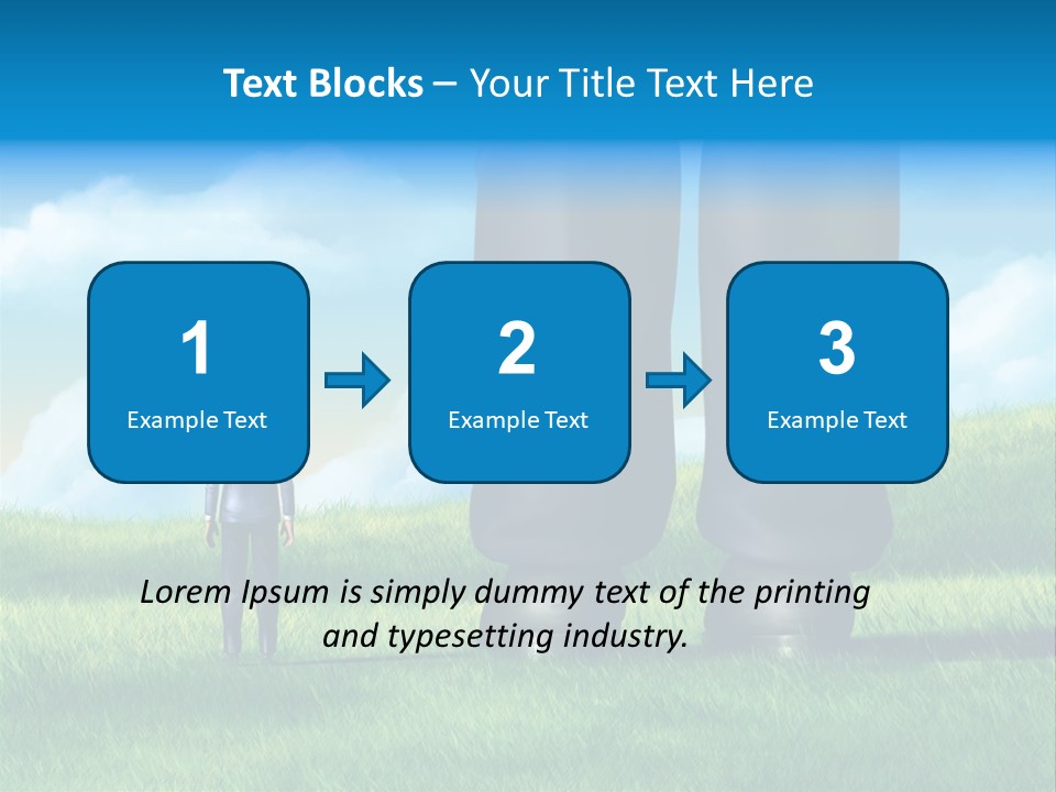 Small Outdoor Person PowerPoint Template