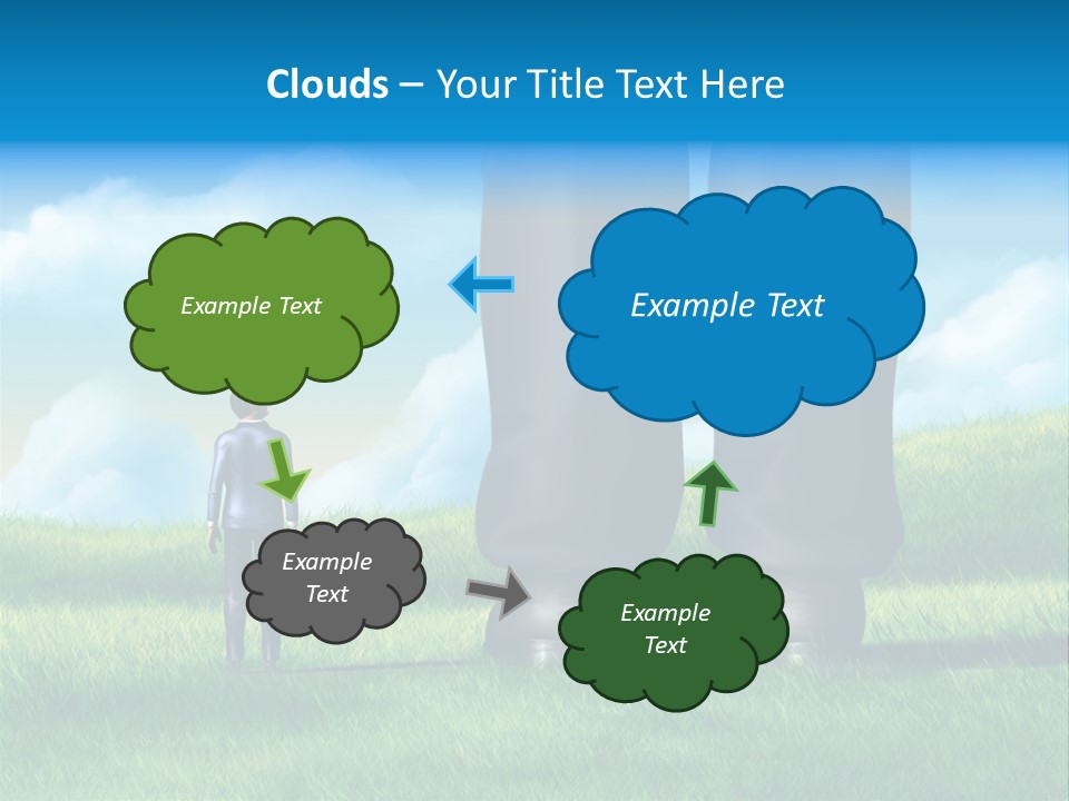 Small Outdoor Person PowerPoint Template
