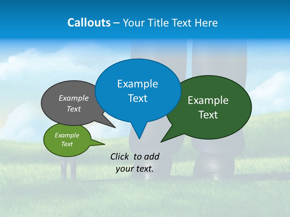 Small Outdoor Person PowerPoint Template