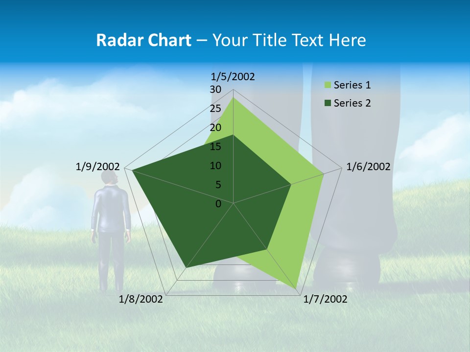 Small Outdoor Person PowerPoint Template