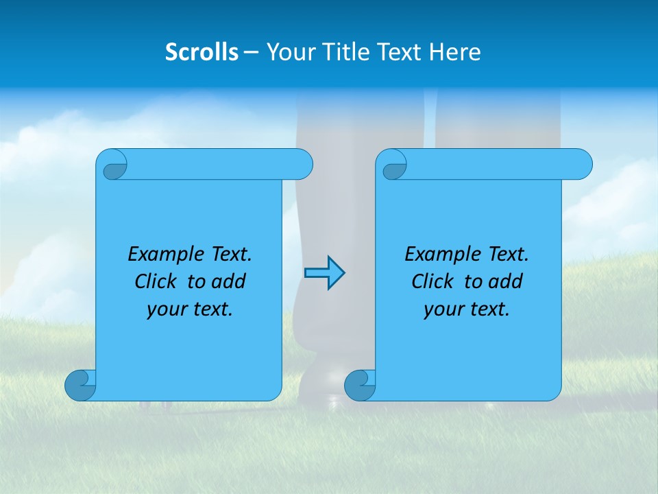 Small Outdoor Person PowerPoint Template