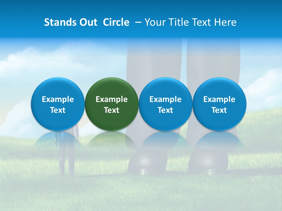 Small Outdoor Person PowerPoint Template