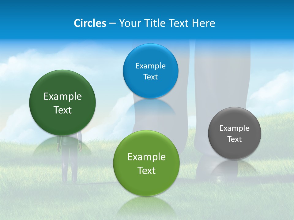 Small Outdoor Person PowerPoint Template