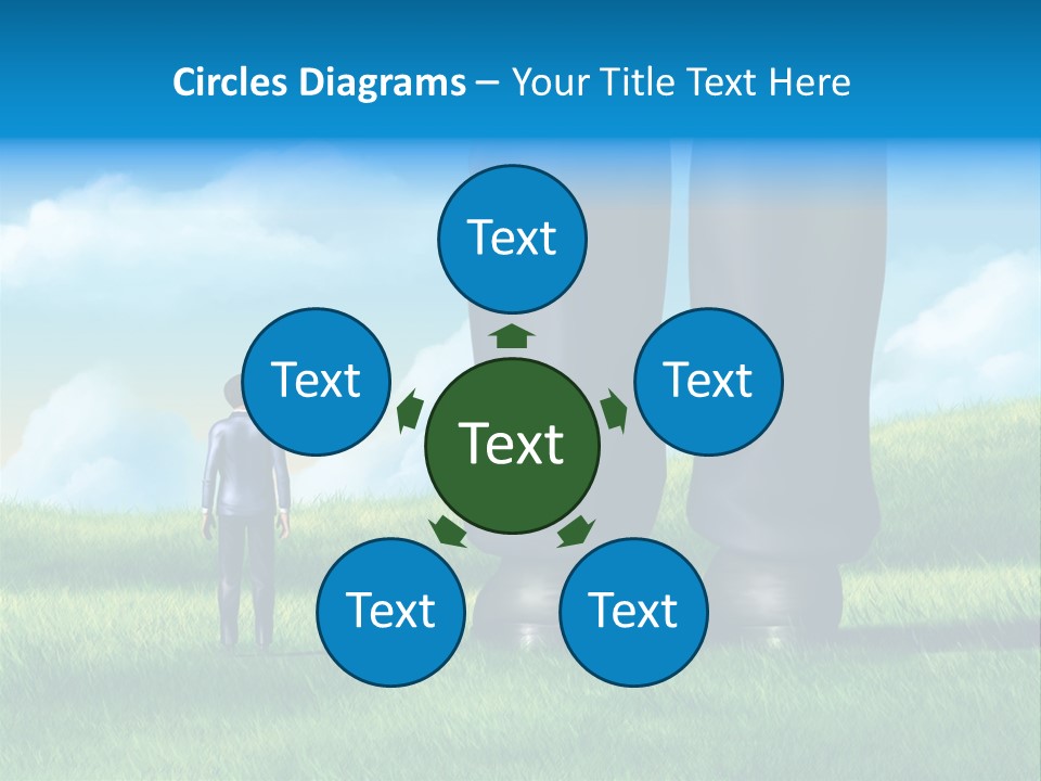 Small Outdoor Person PowerPoint Template