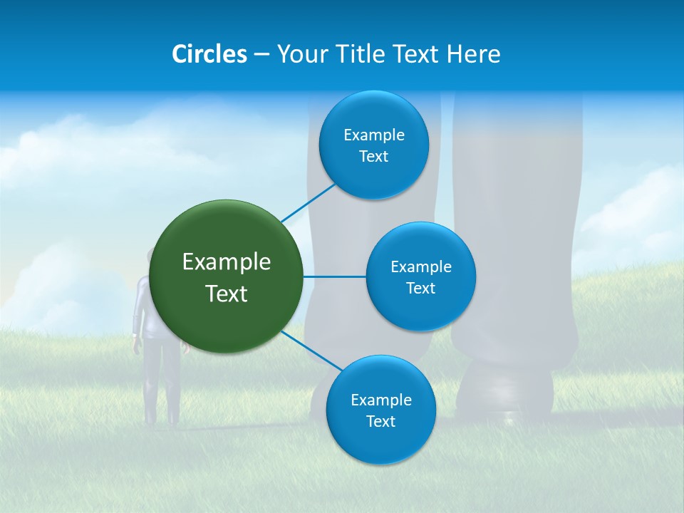 Small Outdoor Person PowerPoint Template