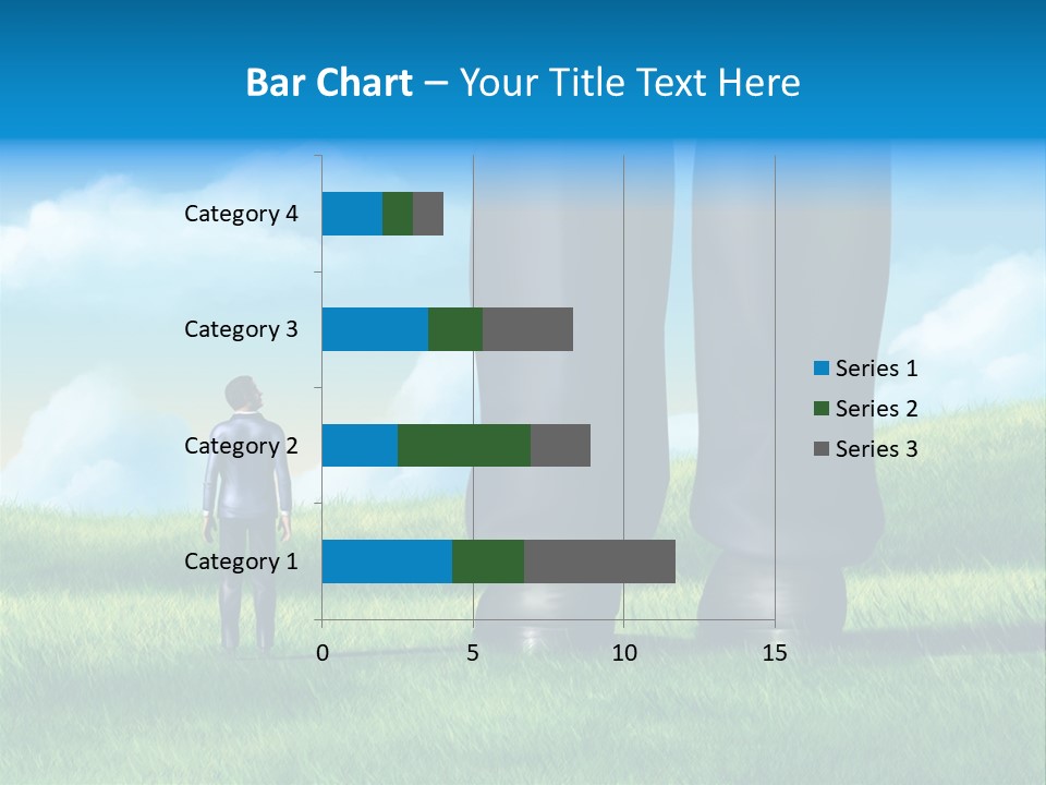 Small Outdoor Person PowerPoint Template