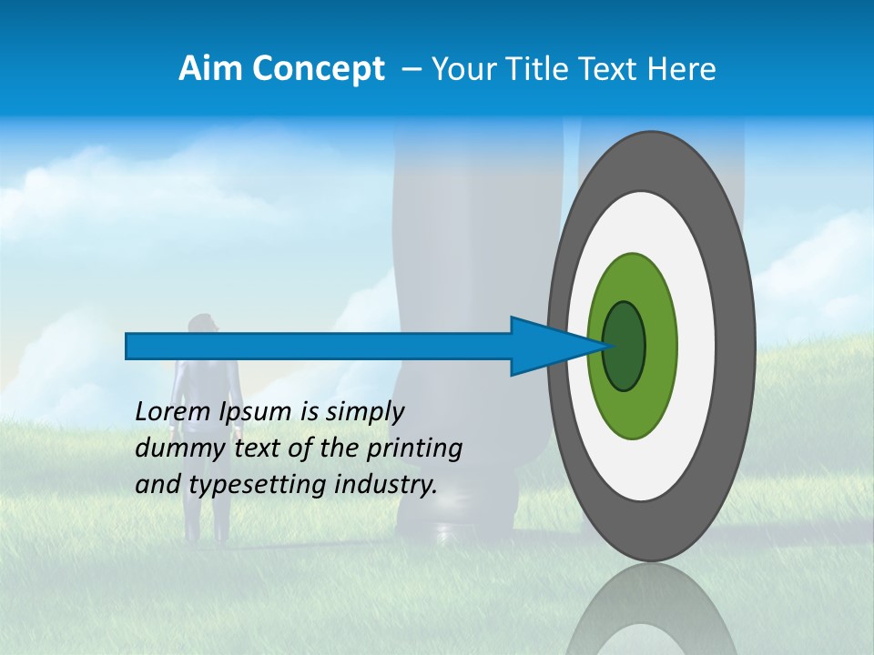 Small Outdoor Person PowerPoint Template