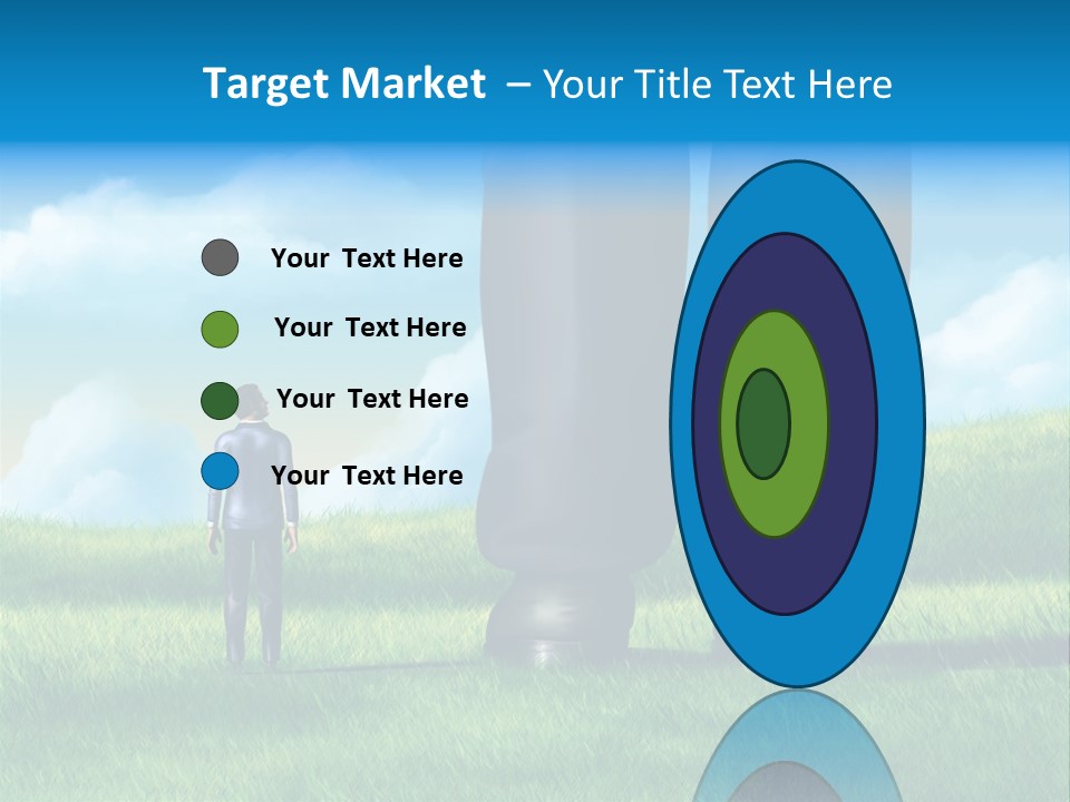 Small Outdoor Person PowerPoint Template