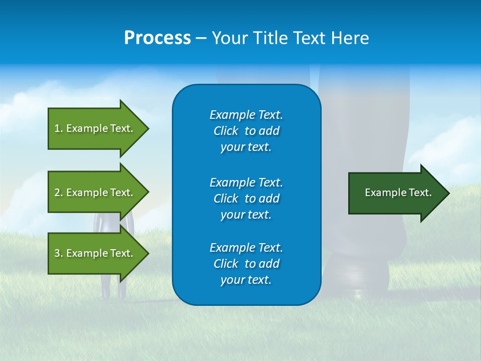 Small Outdoor Person PowerPoint Template