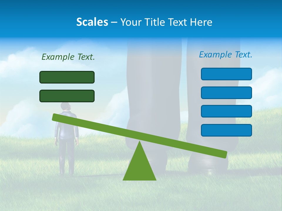 Small Outdoor Person PowerPoint Template
