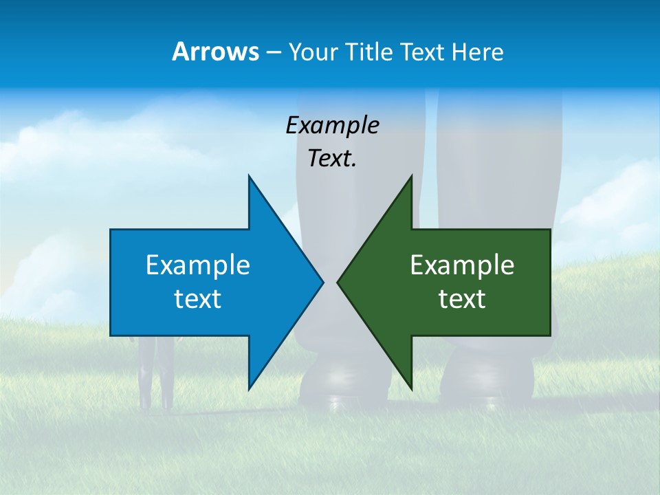 Small Outdoor Person PowerPoint Template