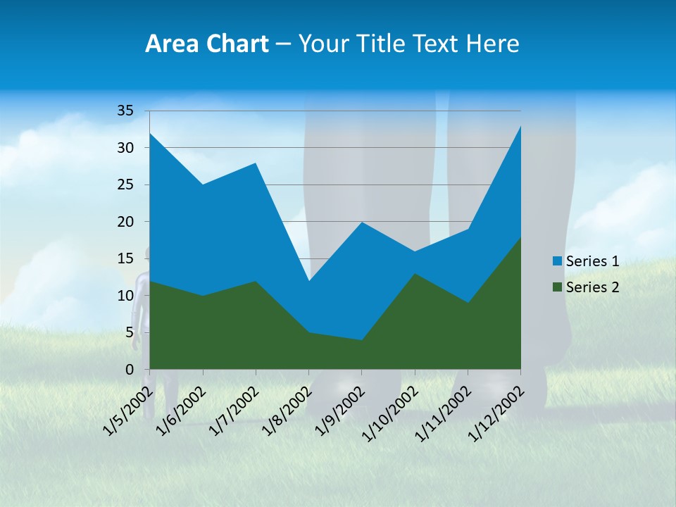 Small Outdoor Person PowerPoint Template