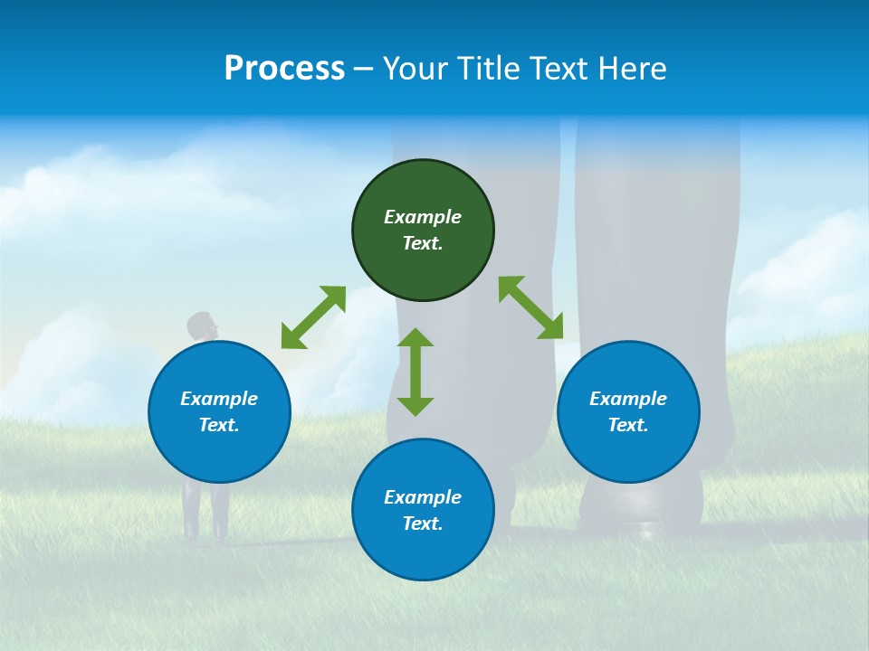 Small Outdoor Person PowerPoint Template