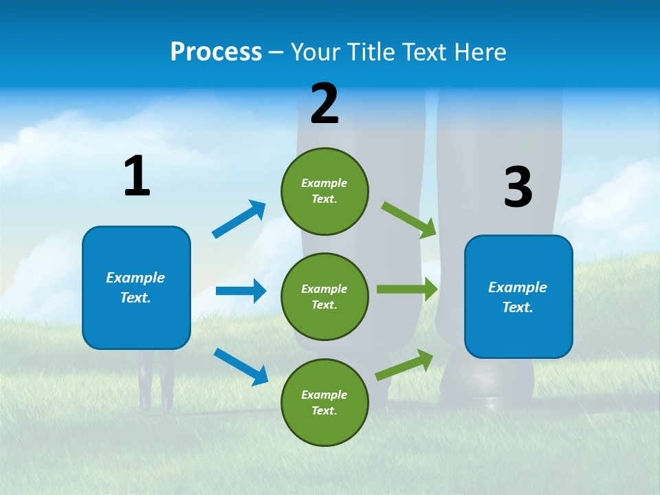 Small Outdoor Person PowerPoint Template