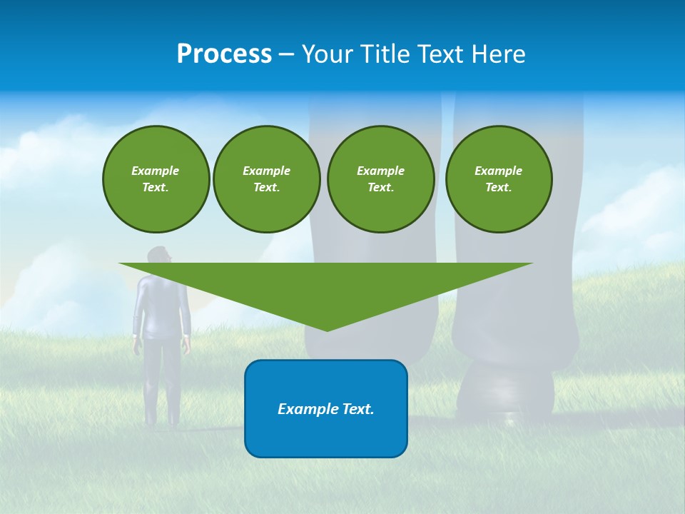 Small Outdoor Person PowerPoint Template