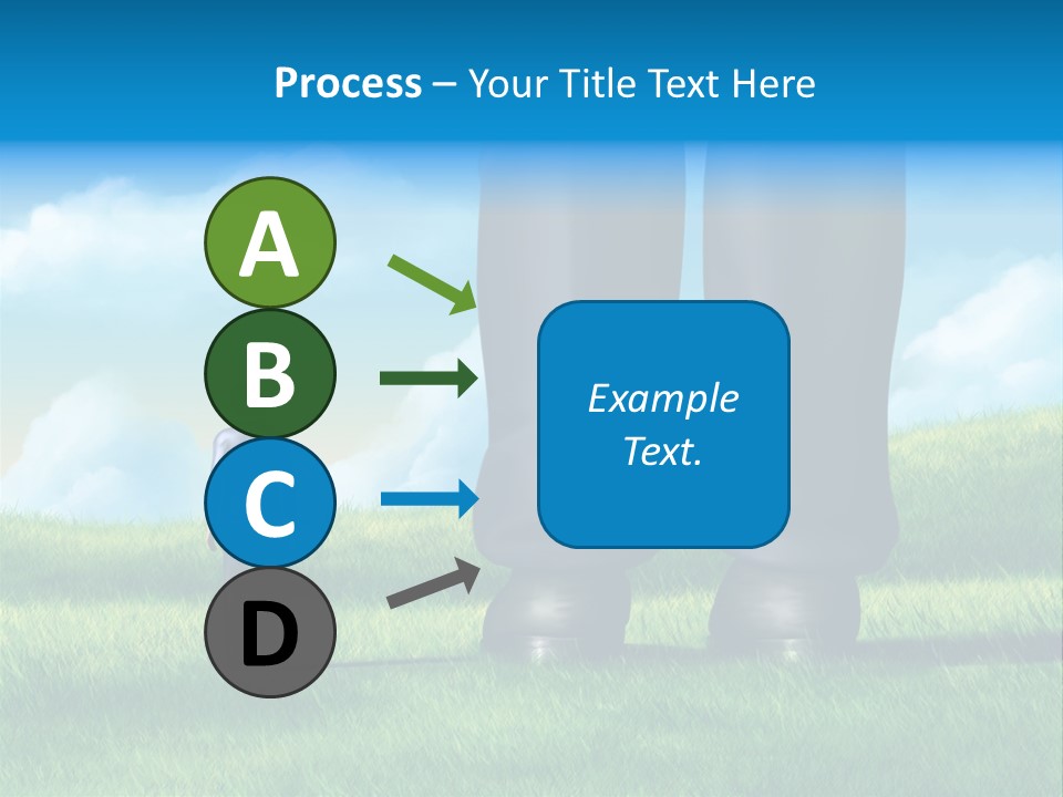 Small Outdoor Person PowerPoint Template