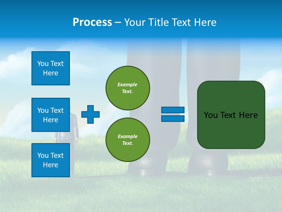 Small Outdoor Person PowerPoint Template