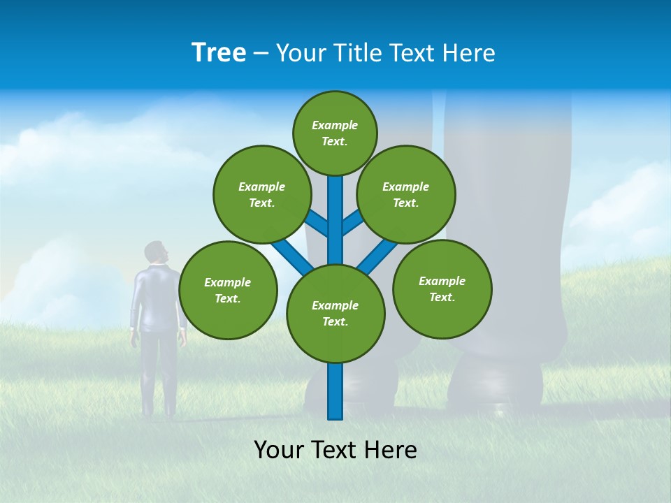 Small Outdoor Person PowerPoint Template