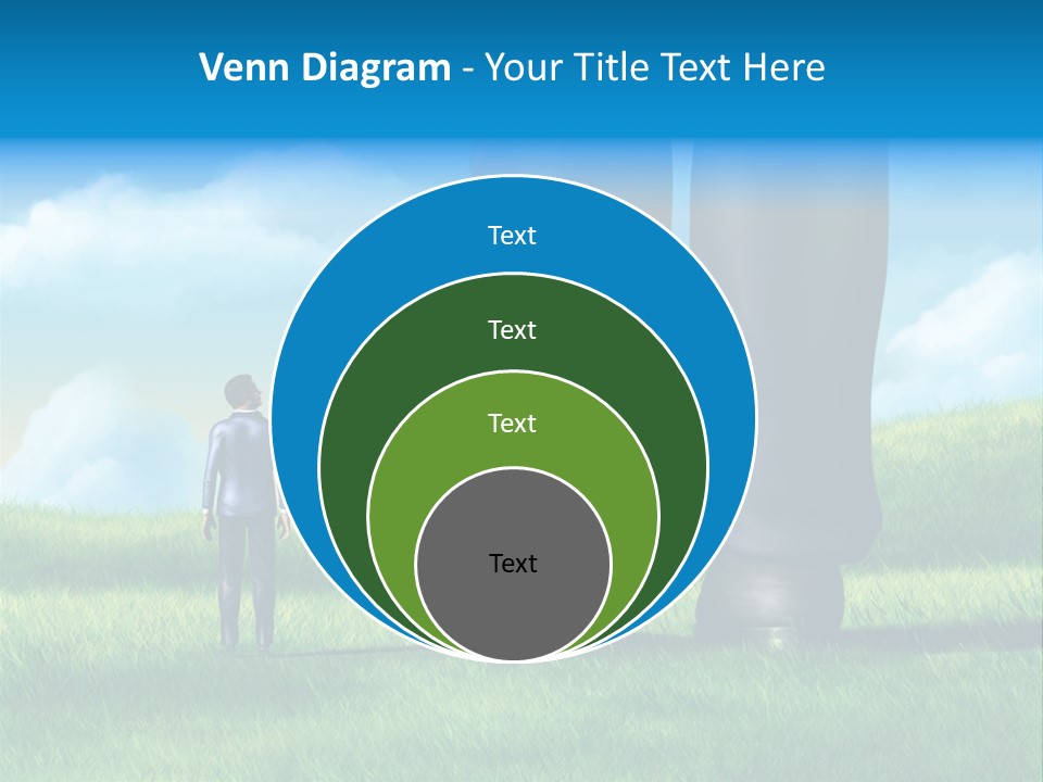 Small Outdoor Person PowerPoint Template