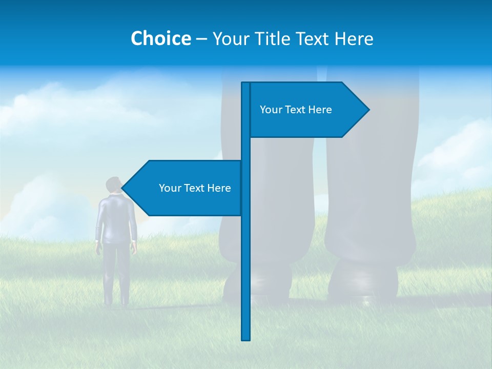 Small Outdoor Person PowerPoint Template