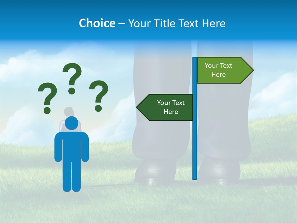 Small Outdoor Person PowerPoint Template