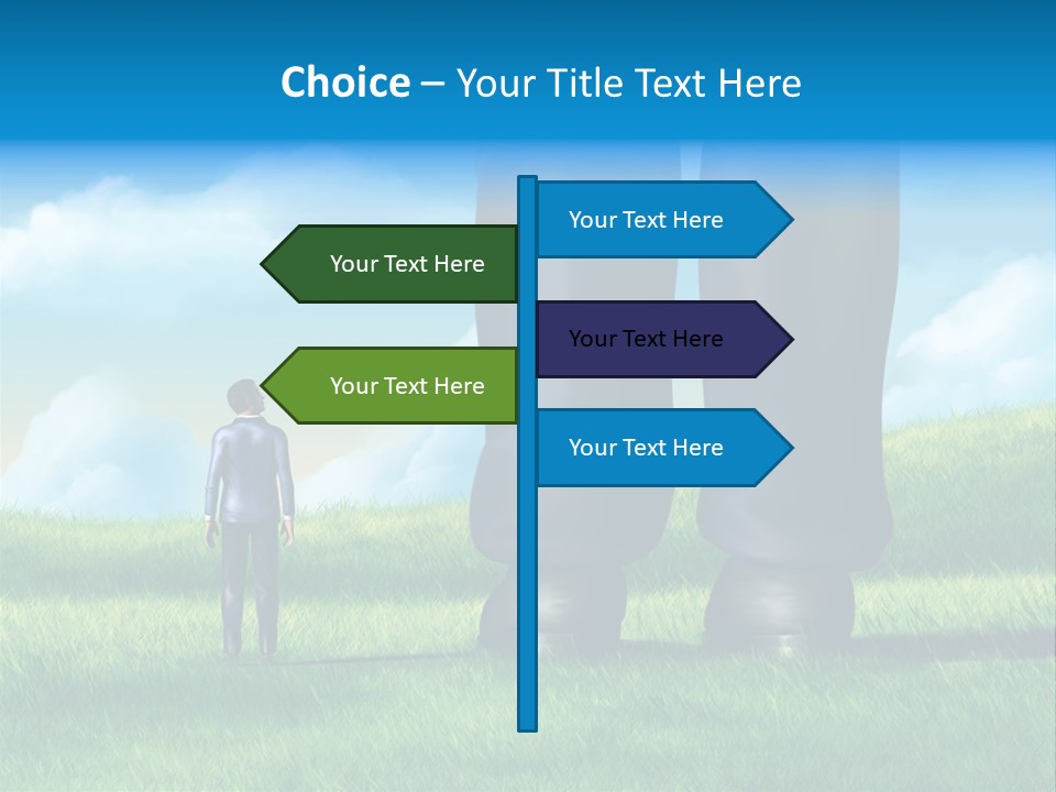 Small Outdoor Person PowerPoint Template