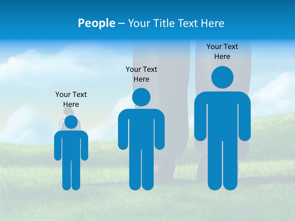 Small Outdoor Person PowerPoint Template