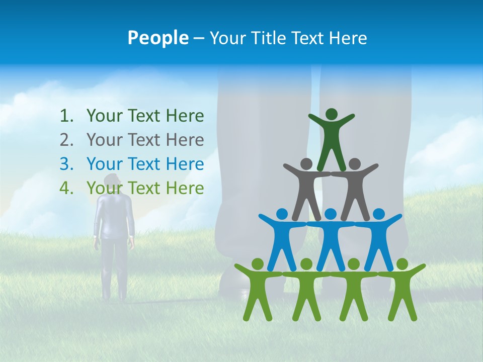 Small Outdoor Person PowerPoint Template