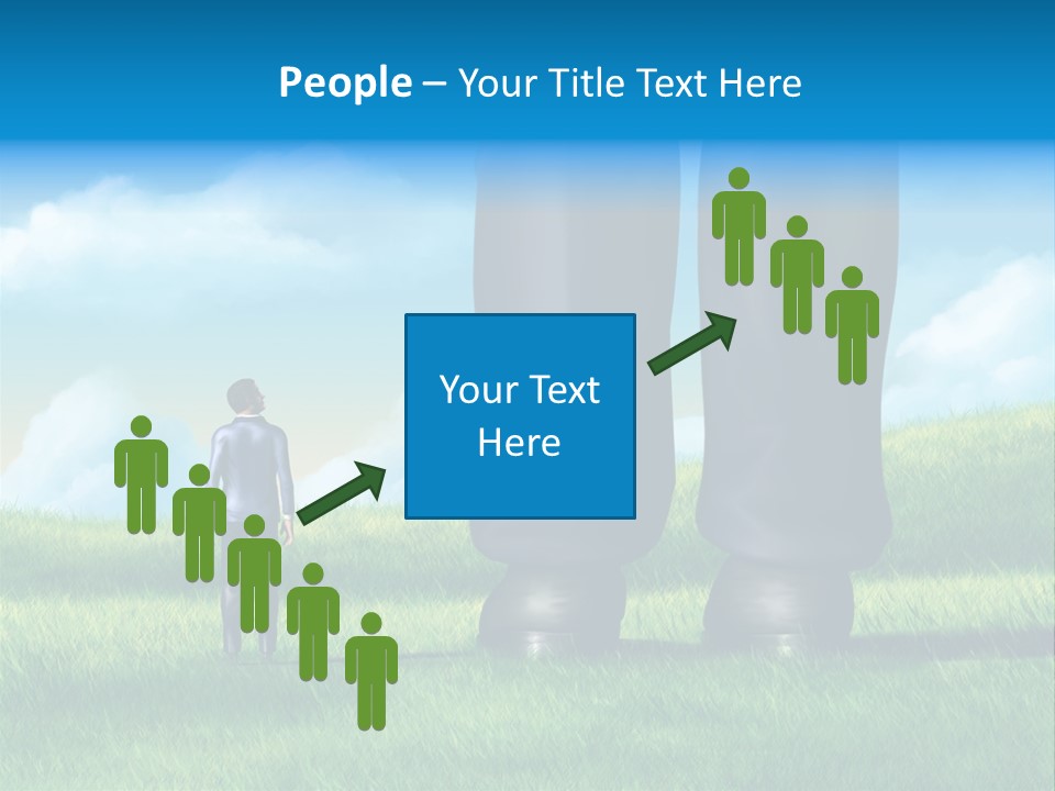 Small Outdoor Person PowerPoint Template