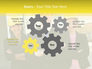 Engineering Meeting Woman PowerPoint Template