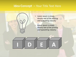 Engineering Meeting Woman PowerPoint Template