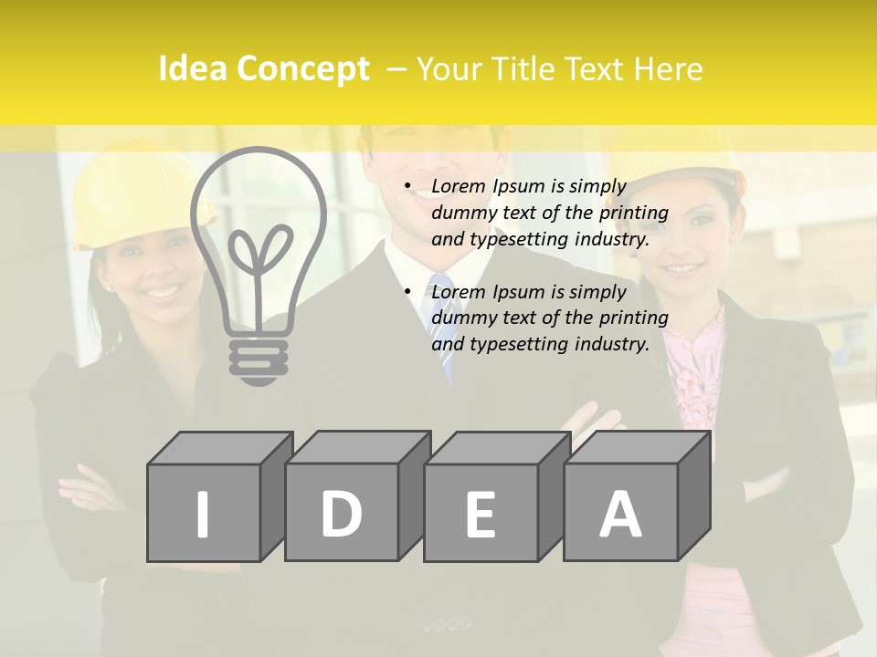 Engineering Meeting Woman PowerPoint Template