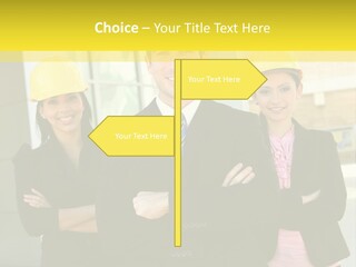 Engineering Meeting Woman PowerPoint Template