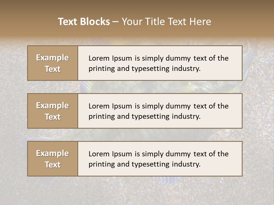 A Fish On The Sand With A Name Of Presentation PowerPoint Template