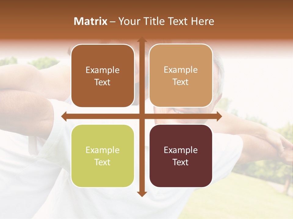 Woman Smiling Elderly PowerPoint Template