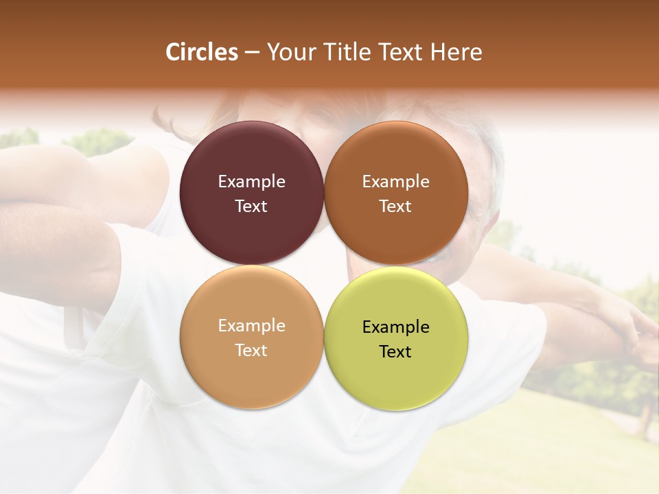 Woman Smiling Elderly PowerPoint Template