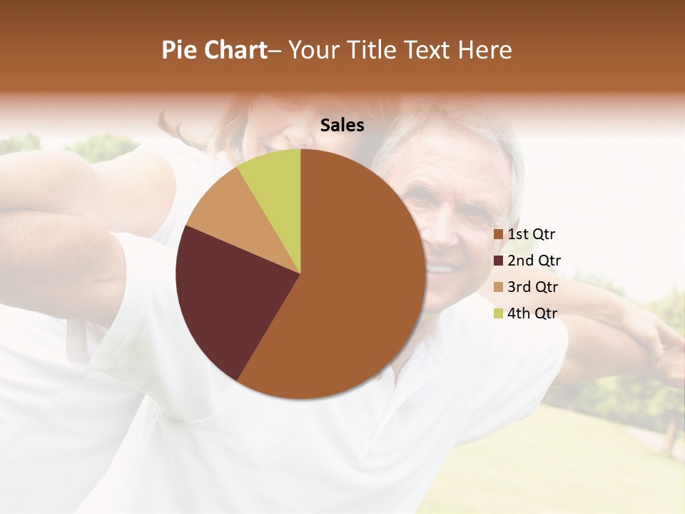 Woman Smiling Elderly PowerPoint Template