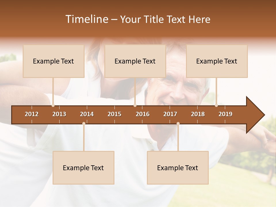 Woman Smiling Elderly PowerPoint Template