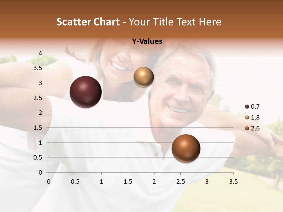 Woman Smiling Elderly PowerPoint Template