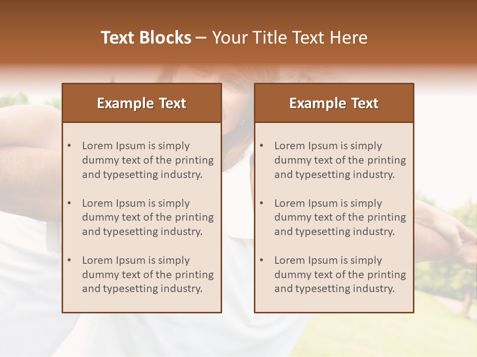 Woman Smiling Elderly PowerPoint Template