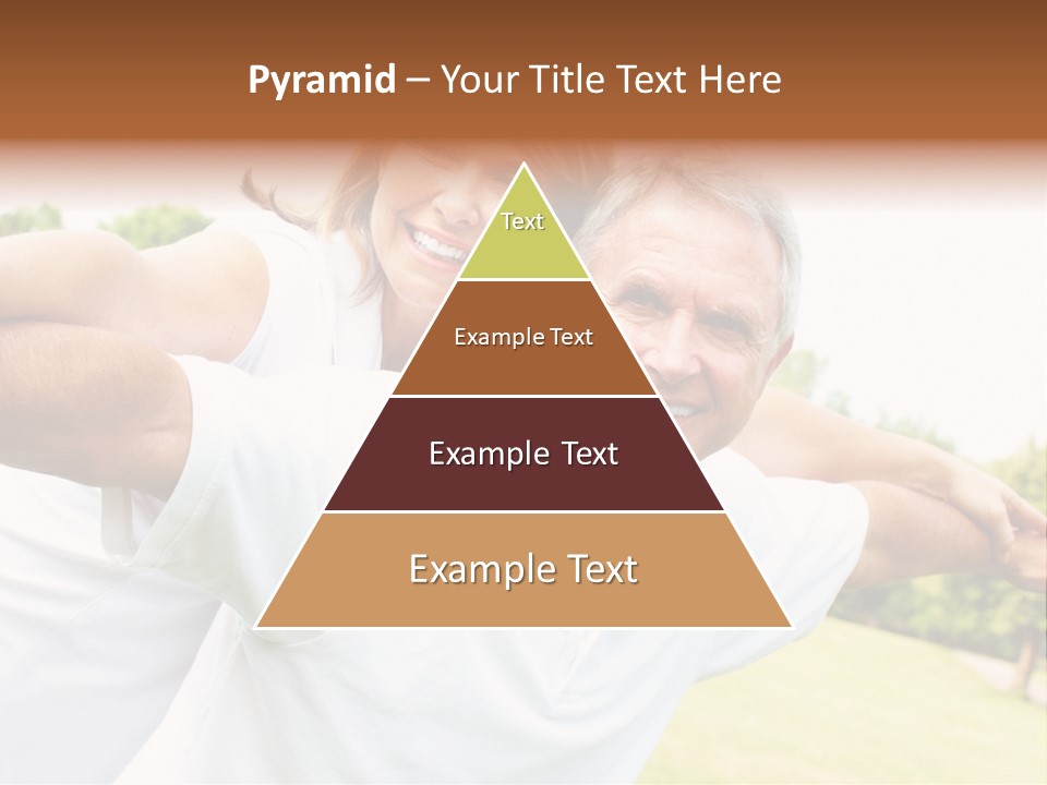 Woman Smiling Elderly PowerPoint Template