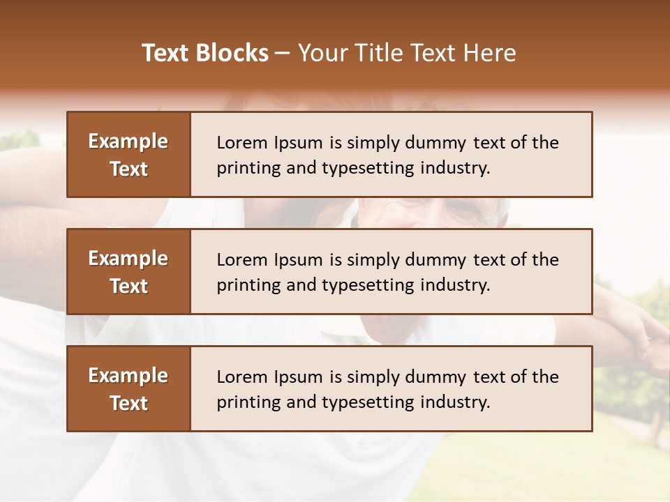 Woman Smiling Elderly PowerPoint Template