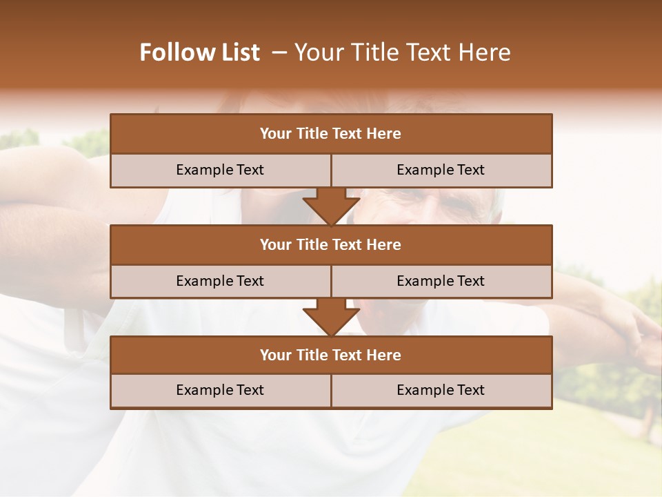 Woman Smiling Elderly PowerPoint Template