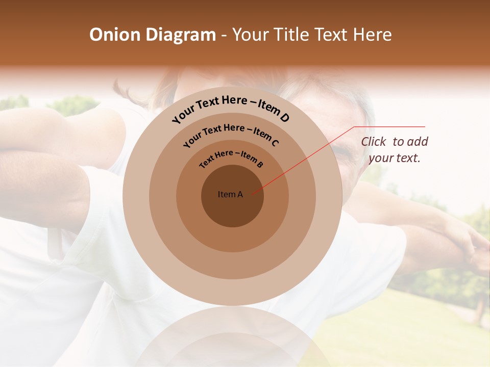 Woman Smiling Elderly PowerPoint Template