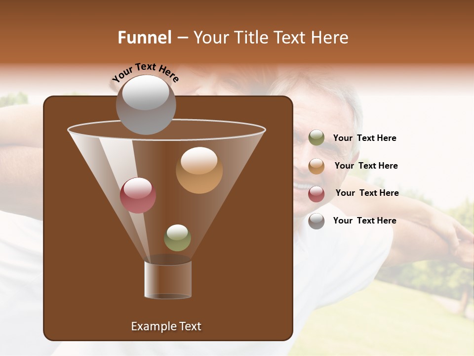 Woman Smiling Elderly PowerPoint Template