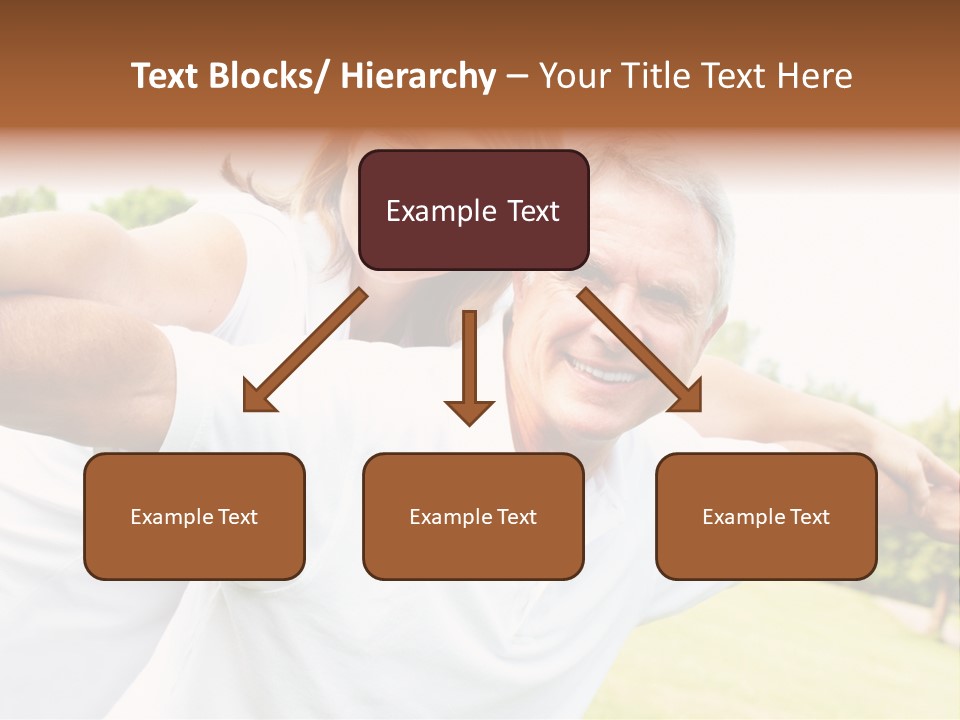 Woman Smiling Elderly PowerPoint Template