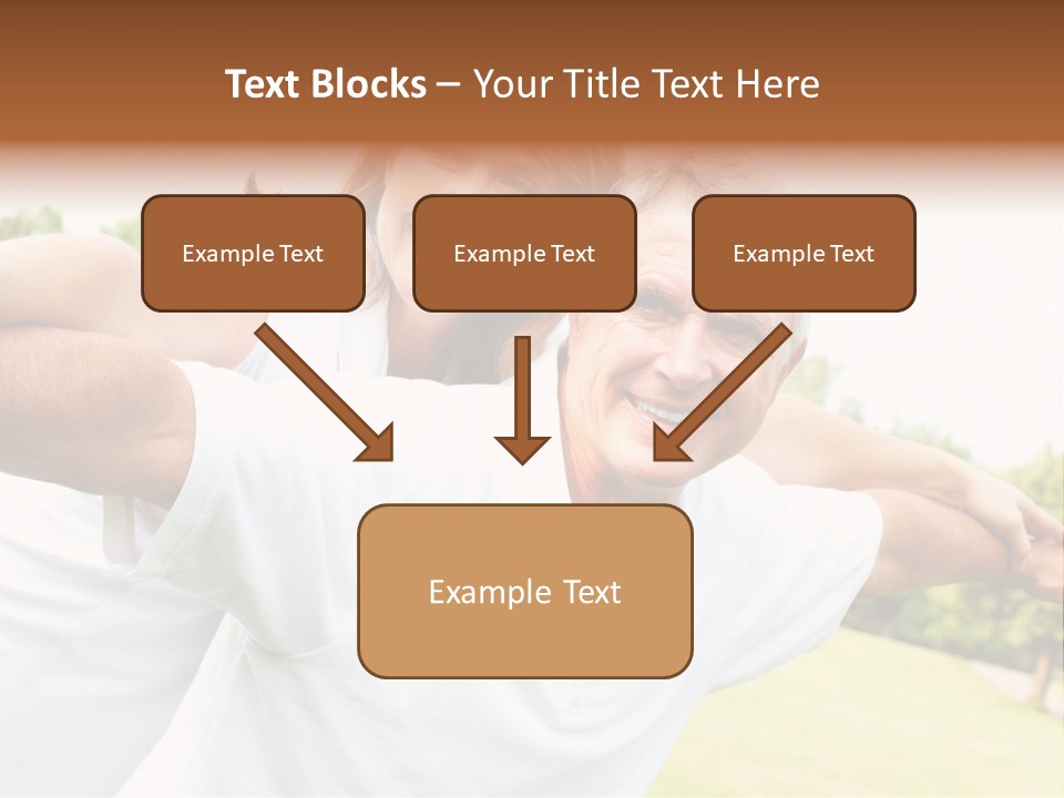 Woman Smiling Elderly PowerPoint Template